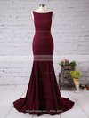 Trumpet/Mermaid Scoop Neck Jersey Court Train Prom Dresses #Milly020102318