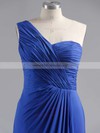 Fashion One Shoulder Chiffon Ankle-length Split Front Bridesmaid Dress #Milly01012769