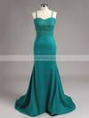 Trumpet/Mermaid Sweetheart Jersey Appliques Lace Luxurious Bridesmaid Dresses #Milly01012822
