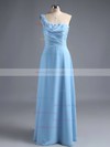 Sheath/Column Chiffon Ruffles Cheap One Shoulder Bridesmaid Dress #Milly01012828