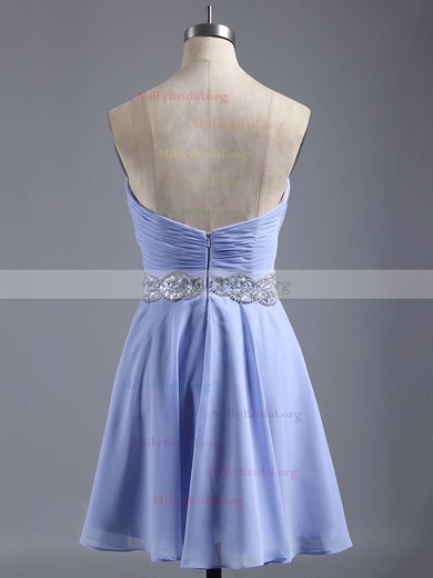 A-line Sweetheart Chiffon Short/Mini Beading Affordable Homecoming Dresses #Milly020101407