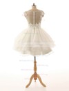 Ball Gown Scoop Neck Tulle Short/Mini Appliques Lace Cute Prom Dresses #Milly020103064