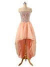 A-line Sweetheart Chiffon Asymmetrical Beading Prom Dresses #Milly020103145