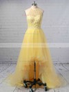 Princess Halter Organza Asymmetrical Beading Prom Dresses #Milly020103198