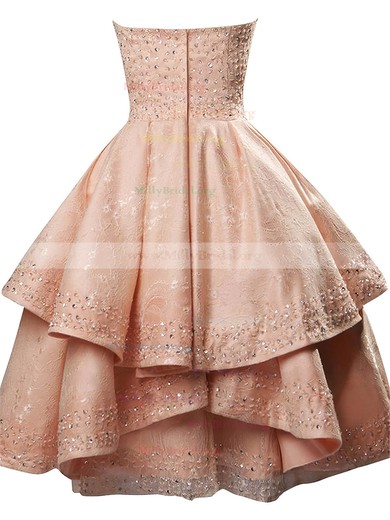 Princess Sweetheart Lace Satin Short/Mini Sequins Original Prom Dresses #Milly020103234