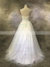 Ball Gown Sweetheart Tulle Floor-length with Sashes / Ribbons Wedding Dresses #Milly00022928
