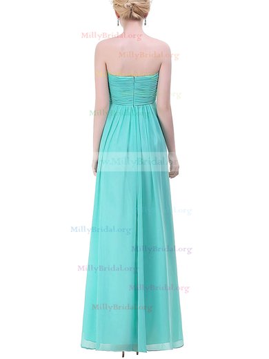 Empire Sweetheart Chiffon Floor-length with Ruffles Bridesmaid Dresses #Milly01013448