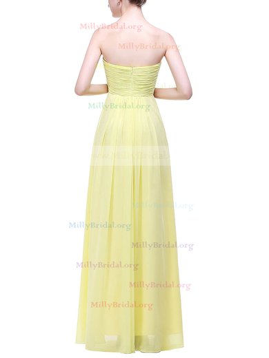 Empire Sweetheart Chiffon Floor-length with Ruffles Bridesmaid Dresses #Milly01013449