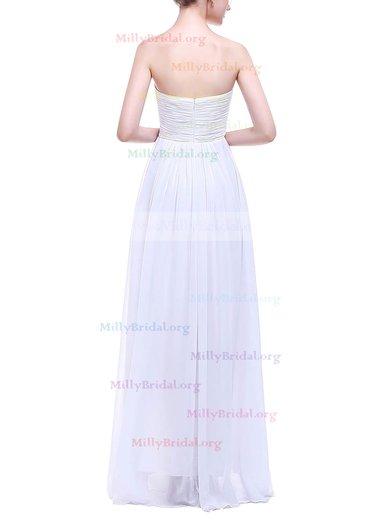 Empire Sweetheart Chiffon Floor-length with Ruffles Bridesmaid Dresses #Milly01013458