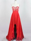 A-line Sweetheart Chiffon Asymmetrical Beading Prom Dresses #Milly020104222