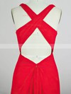 A-line V-neck Chiffon Floor-length Ruffles Prom Dresses #Milly020104238