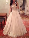 Ball Gown Sweetheart Tulle Floor-length Appliques Lace Prom Dresses #Milly020104360