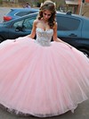 Ball Gown Sweetheart Tulle Floor-length with Crystal Detailing Quinceanera Dresses #Milly02072551