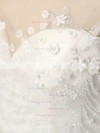 Ball Gown Scoop Neck Tulle Court Train with Beading Wedding Dresses #Milly00023089