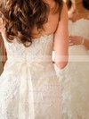 Trumpet/Mermaid Sweetheart Tulle Sweep Train Appliques Lace Wedding Dresses #Milly00023090