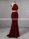 Sheath/Column Scoop Neck Jersey Floor-length Prom Dresses #Milly020105174