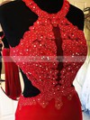 Sheath/Column Scoop Neck Jersey Floor-length Beading Prom Dresses #Milly020105318