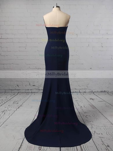Trumpet/Mermaid Strapless Jersey Floor-length Prom Dresses #Milly020106274