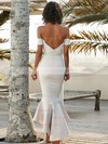 Trumpet/Mermaid Off-the-shoulder Silk-like Satin Asymmetrical Bridesmaid Dresses #Milly01013606