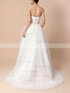 Ball Gown Sweetheart Tulle Sweep Train Beading Wedding Dresses #Milly00023216