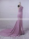 Trumpet/Mermaid Cowl Neck Shimmer Crepe Sweep Train Prom Dresses #Milly020106557