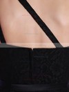 Sheath/Column Black Lace One Shoulder Sashes/Ribbons Simple Prom Dress #02042223