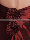 Popular Burgundy Taffeta Trumpet/Mermaid Sweetheart with Flower(s) Prom Dresses #02014303