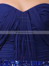 Elegant Sweetheart Royal Blue Chiffon with Pleats and Beading Prom Dresses #02060461
