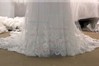 Sweetheart Court Train Tulle with Appliques Lace Zipper White Wedding Dresses #00021355