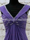V-neck Lavender Chiffon Sequins Floor-length Popular Mother of the Bride Dress #01021585