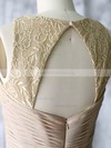 Inexpensive Champagne V-neck Chiffon Lace Floor-length Mother of the Bride Dress #01021589