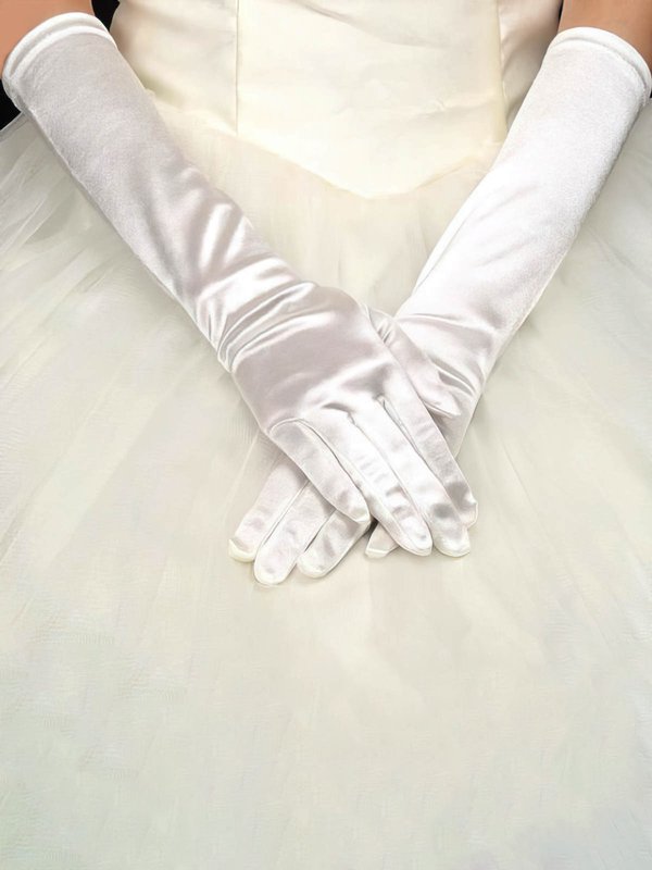 Ivory opera length best sale gloves