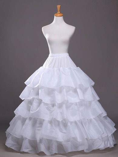 Satin A-Line Slip 4 Tiers Petticoats #Milly03130025