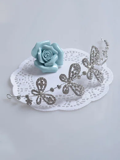 White Alloy Headbands #Milly03020045