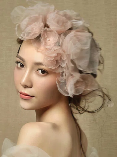 Orange Tulle Headbands #Milly03020048