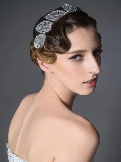 White Alloy Headbands #Milly03020076
