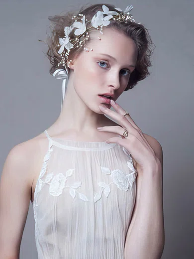 Ivory Fabric Headbands #Milly03020079