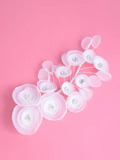 White Crystal Headbands #Milly03020083