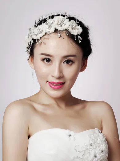 White Alloy Headbands #Milly03020084