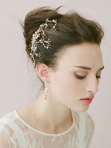 White Rhinestone Hairpins #Milly03020088