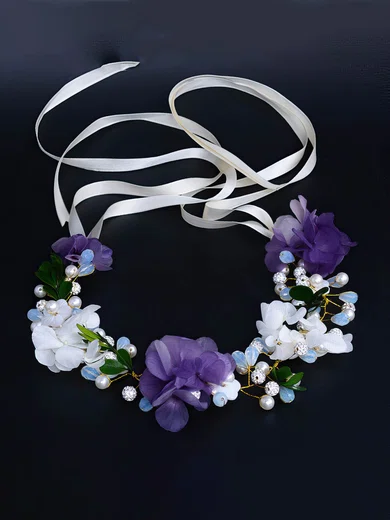 White Crystal Flowers & Feathers #Milly03020091