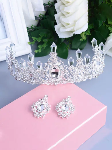 Silver Alloy Tiaras #Milly03020096