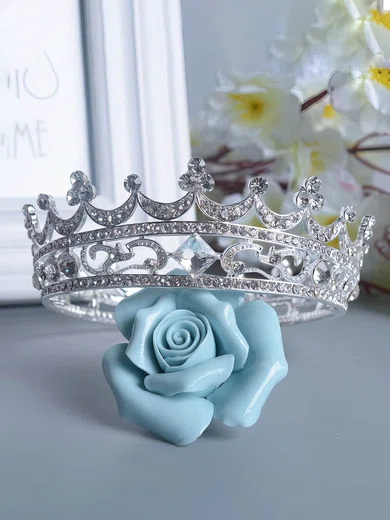 White Alloy Tiaras #Milly03020104