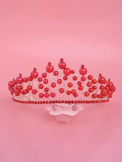 White Alloy Tiaras #Milly03020109