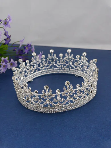 Silver Alloy Tiaras #Milly03020116