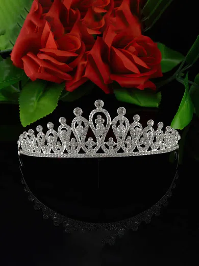 Silver Alloy Tiaras #Milly03020123