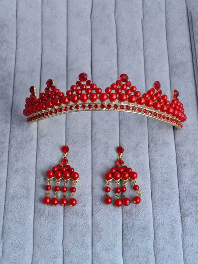 Red Alloy Tiaras #Milly03020131