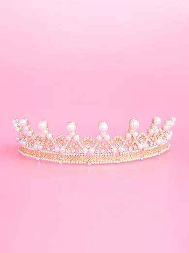 Gold Alloy Tiaras #Milly03020137