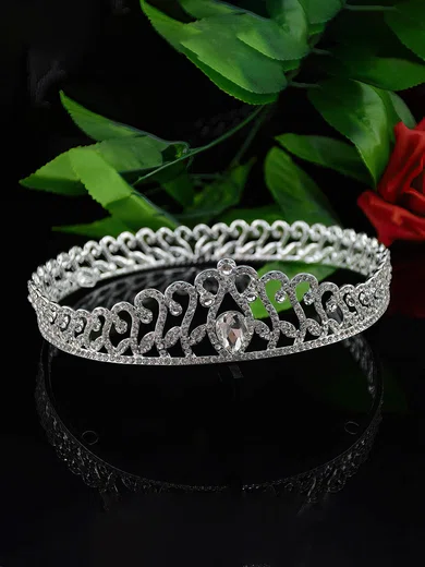 Silver Alloy Tiaras #Milly03020141