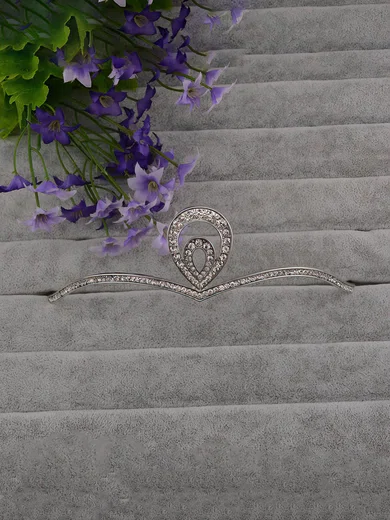 White Alloy Tiaras #Milly03020151
